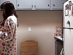 Lickerish female parent obtaining fucked just about rub-down the morning